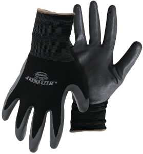 Boss Gloves, Men's Nitrile Glove, LARGE, Black