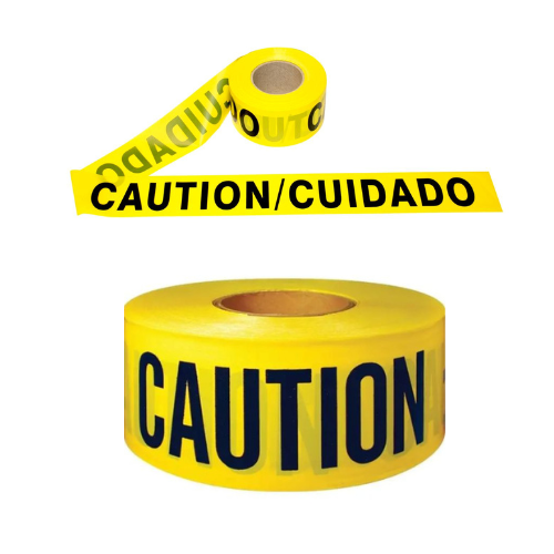 Yellow Caution Tape - 3" x 1000'