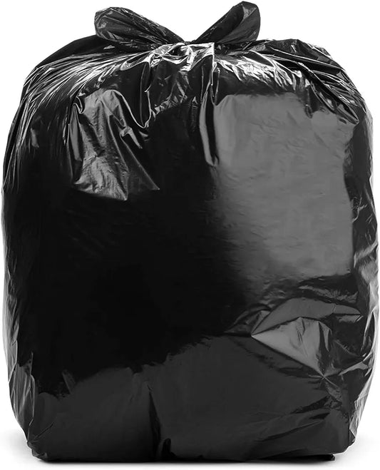 2 Mil, 55 Gallon Black Trash Bags (75 bags/box)