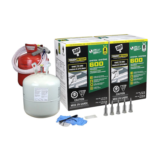 Dap Closed Cell Disposable Spray Foam Kit - 600BF - Low GWP