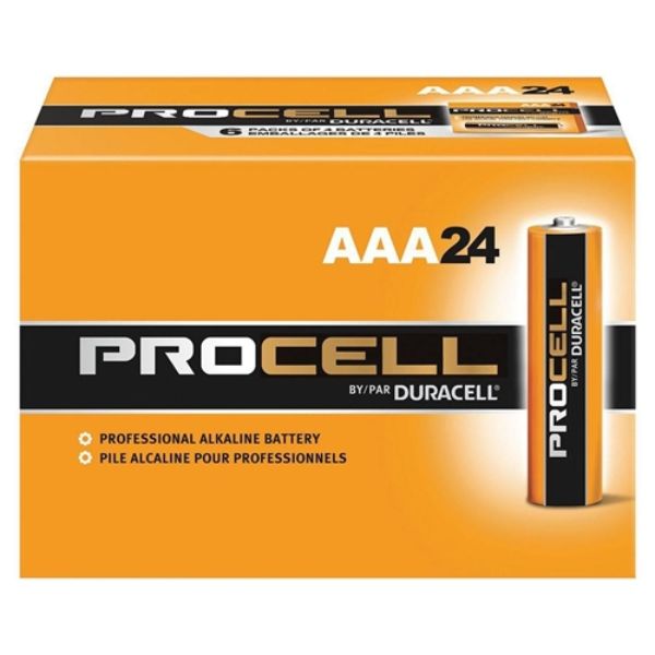 Duracell Procell 1.5V Alkaline Battery AAA (24/Box)