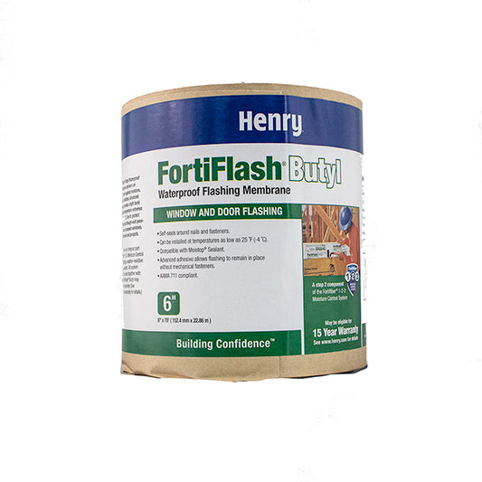 FortiFlash Butyl Window Flashing Tape - .012 x 6" x 75'